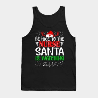 Santa Xmas Nurses Day Tank Top